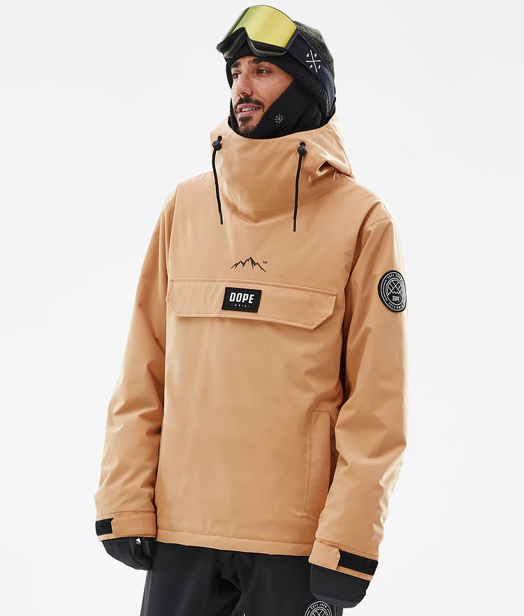 Dope Blizzard Snowboardjakke Herre Khaki Yellow Renewed, Bilde 1 av 9