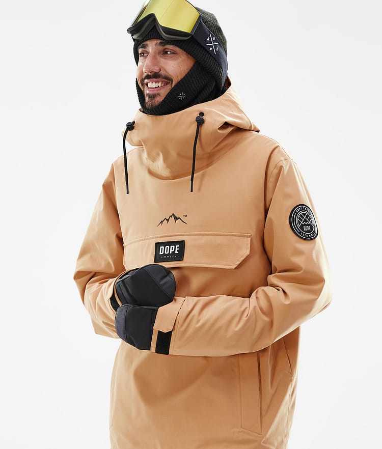 Dope Blizzard Snowboardjakke Herre Khaki Yellow Renewed, Bilde 2 av 9