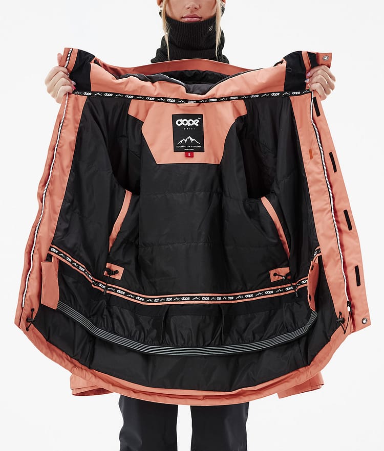 Dope Adept W Snowboardjakke Dame Peach Renewed, Bilde 10 av 10