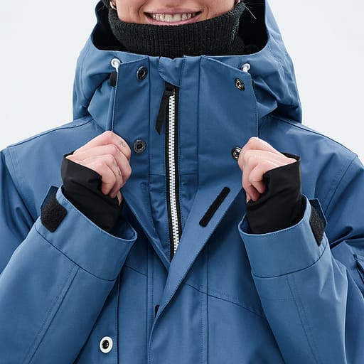 Glidelås foran med doble klaffer Hovedproduktdetaljbilde,