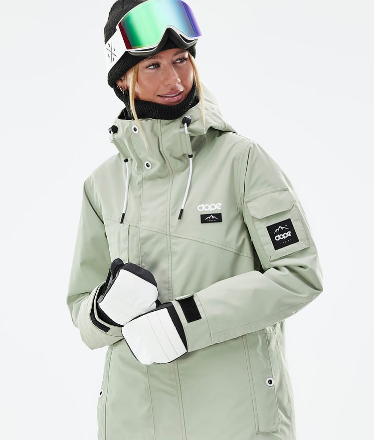 Dope Adept W Snowboardjakke Dame Soft Green Renewed, Bilde 2 av 10