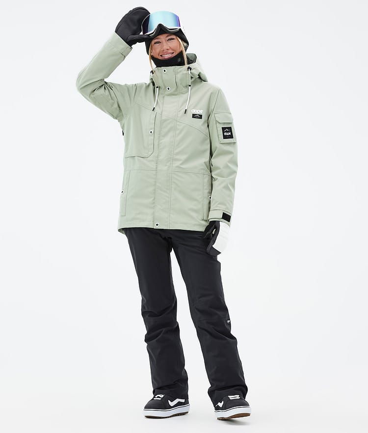 Dope Adept W Snowboardjakke Dame Soft Green Renewed, Bilde 3 av 10