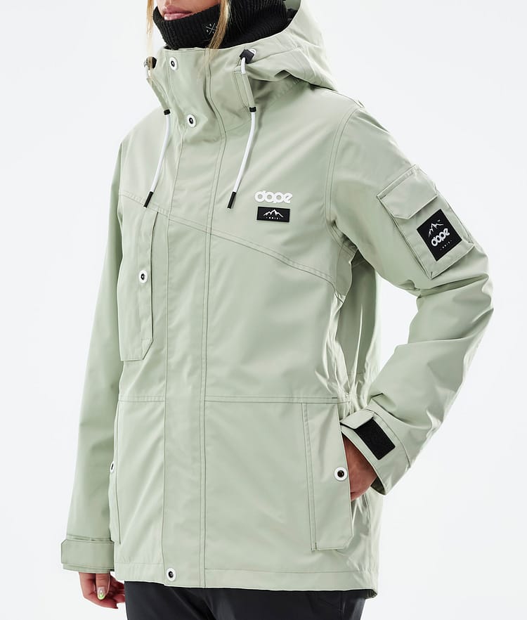 Dope Adept W Snowboardjakke Dame Soft Green Renewed, Bilde 8 av 10