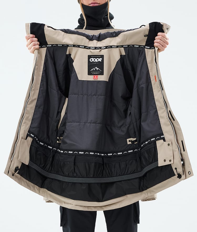 Dope Adept W Snowboardjakke Dame Sand, Bilde 9 av 9