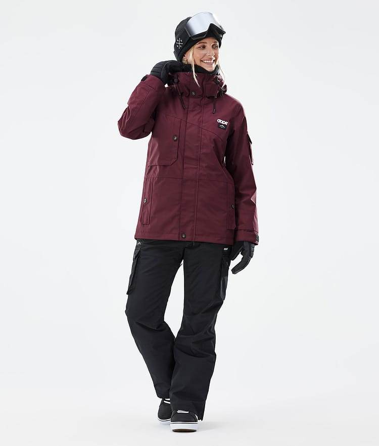 Dope Adept W Snowboardjakke Dame Don Burgundy Renewed, Bilde 3 av 8