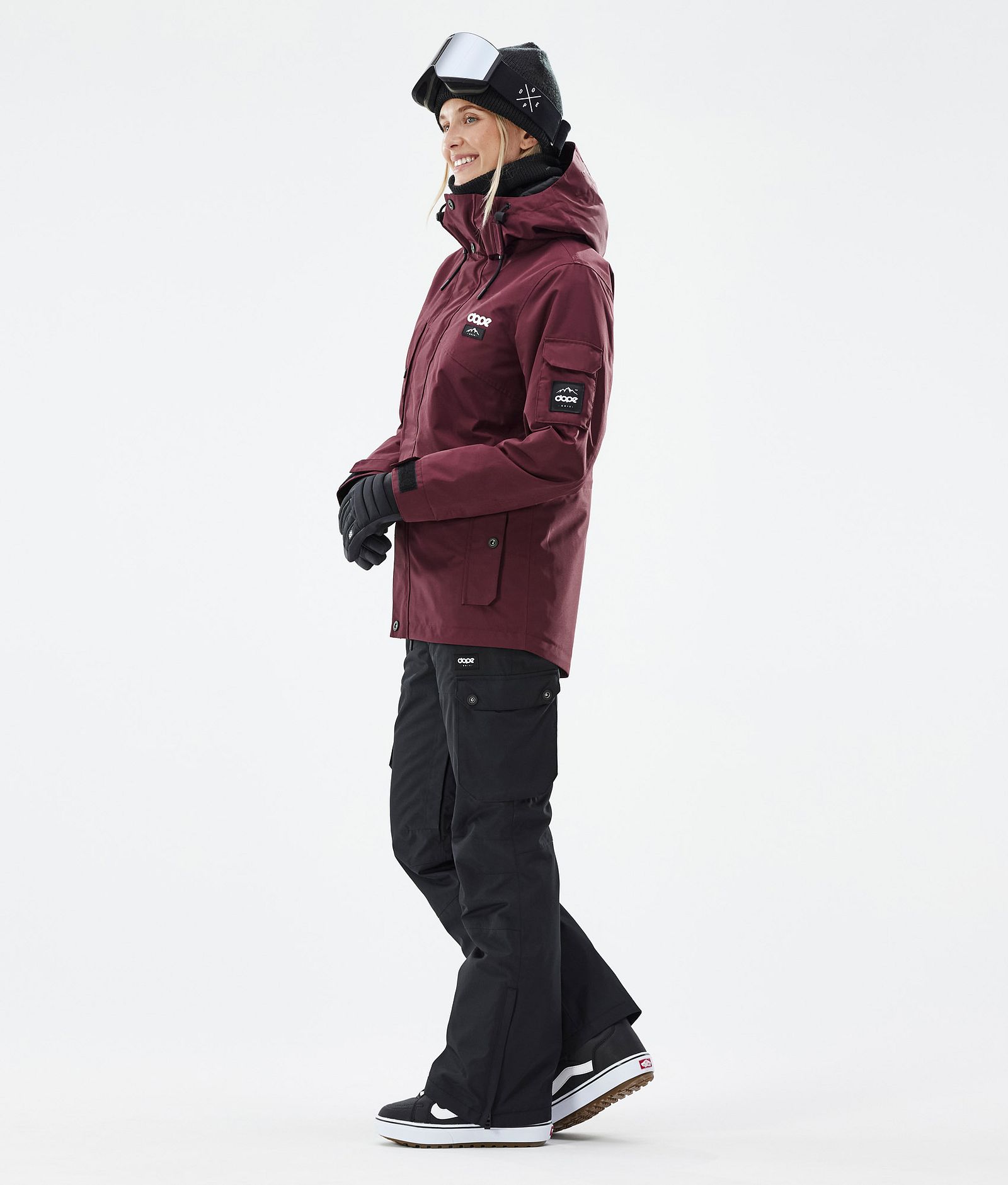 Dope Adept W Snowboardjakke Dame Don Burgundy Renewed, Bilde 3 av 8