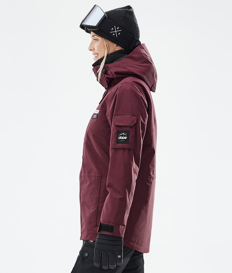 Dope Adept W Snowboardjakke Dame Don Burgundy Renewed, Bilde 6 av 8