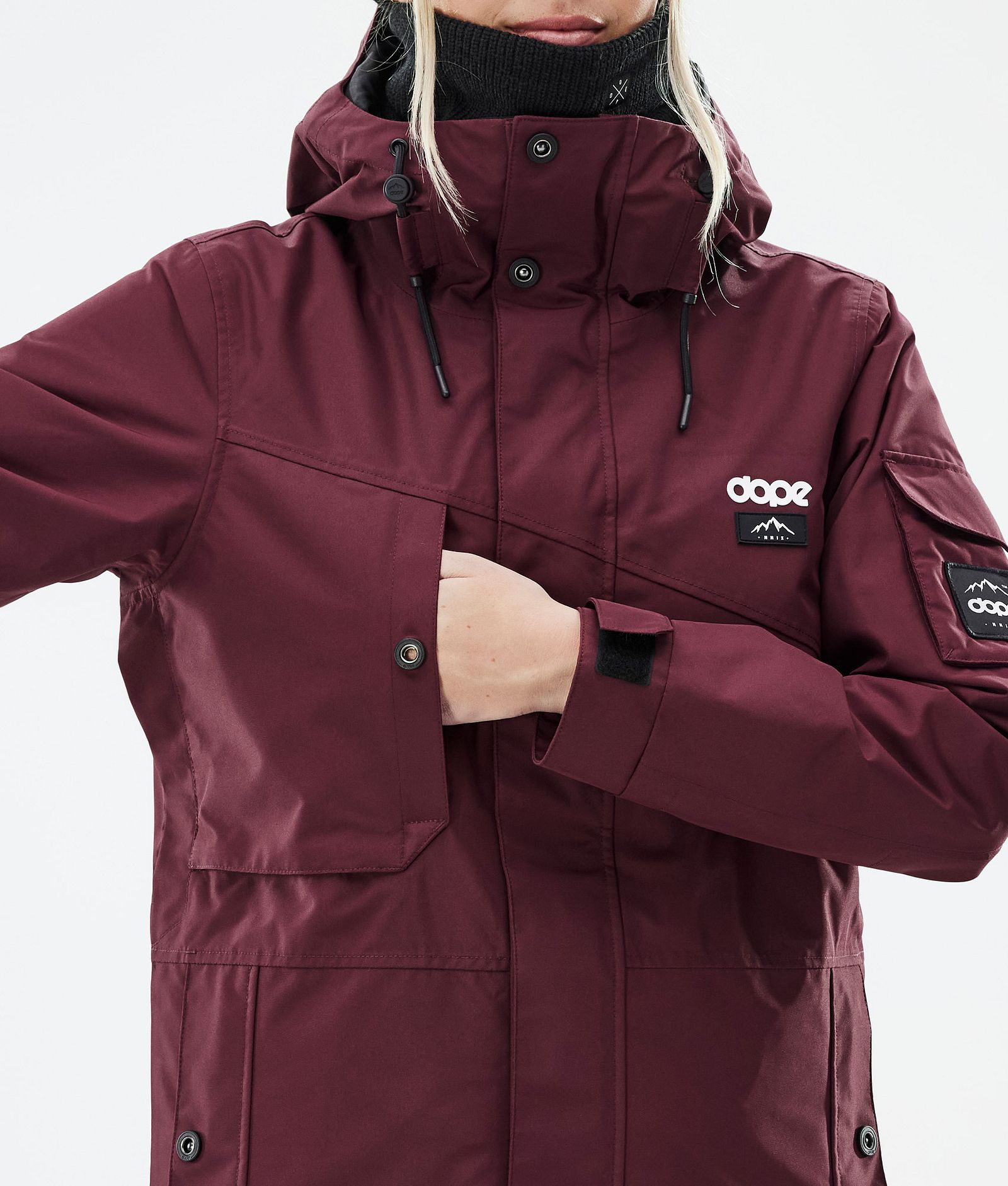 Dope Adept W Snowboardjakke Dame Don Burgundy Renewed, Bilde 8 av 8