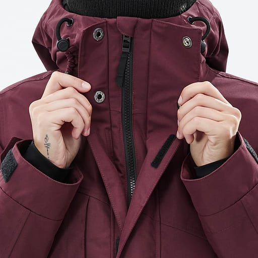 Glidelås foran med doble klaffer Hovedproduktdetaljbilde,