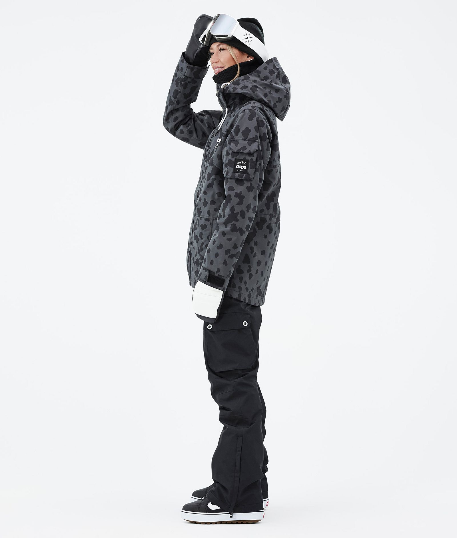 Dope Adept W Snowboardjakke Dame Dots Phantom, Bilde 4 av 10