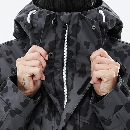 Glidelås foran med doble klaffer Hovedproduktdetaljbilde,