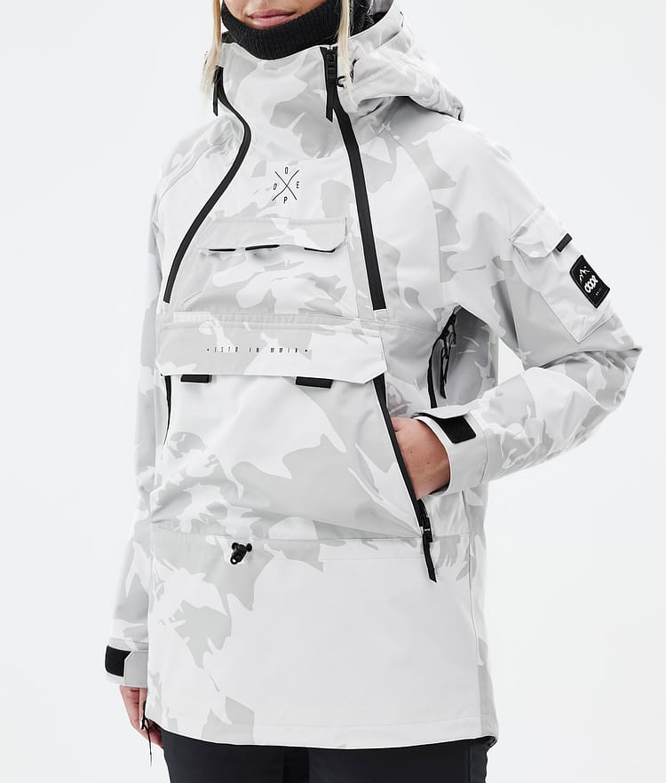 Dope Akin W Snowboardjakke Dame Grey Camo, Bilde 7 av 8