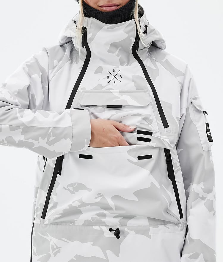 Dope Akin W Snowboardjakke Dame Grey Camo, Bilde 8 av 8