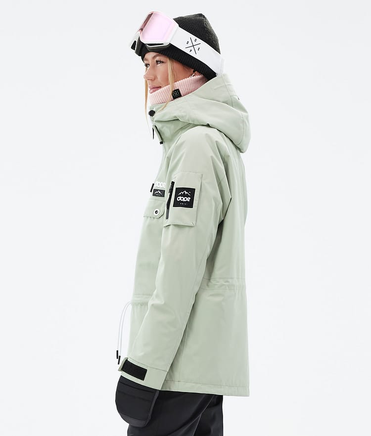 Dope Annok W Snowboardjakke Dame Soft Green Renewed, Bilde 6 av 9