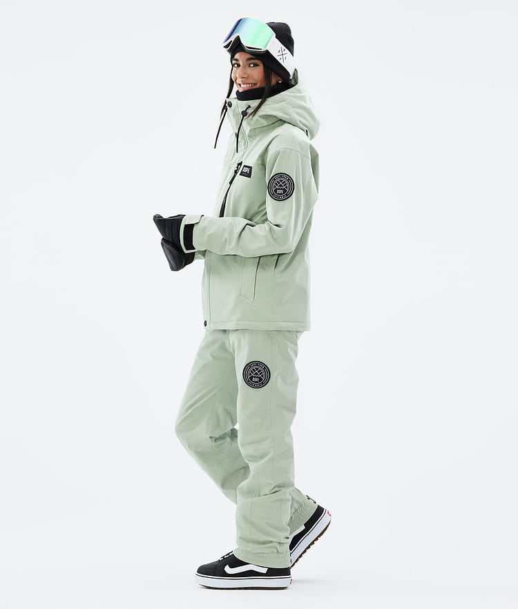 Dope Blizzard W Full Zip Snowboardjakke Dame Soft Green, Bilde 4 av 10