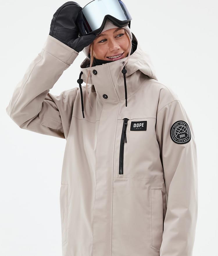 Dope Blizzard W Full Zip 24 Snowboardjakke Dame Sand Renewed, Bilde 2 av 10