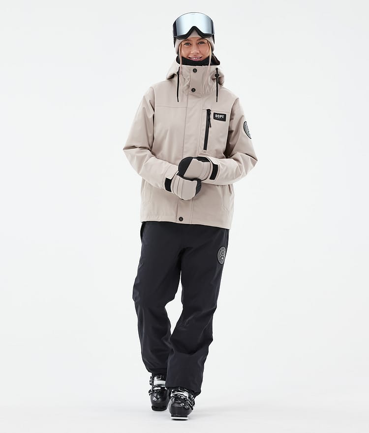 Dope Blizzard W Full Zip 24 Skijakke Dame Sand, Bilde 3 av 10