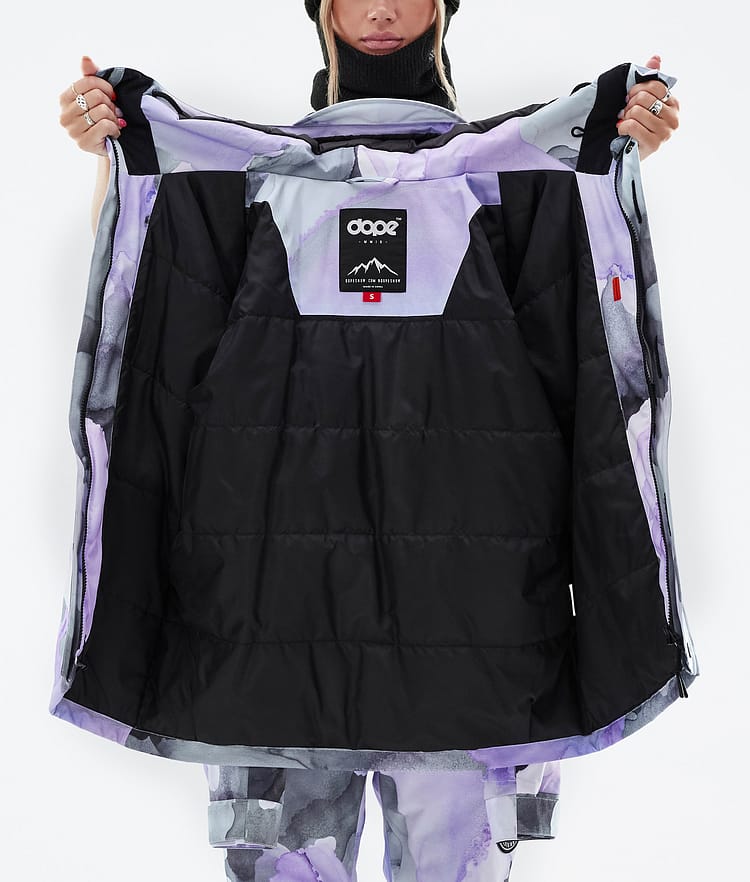 Dope Blizzard W Full Zip Snowboardjakke Dame Blot Violet Renewed, Bilde 10 av 10