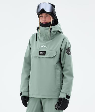Dope Blizzard W Snowboardjakke Dame Faded Green
