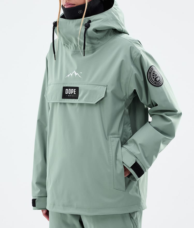 Dope Blizzard W Snowboardjakke Dame Faded Green, Bilde 7 av 8