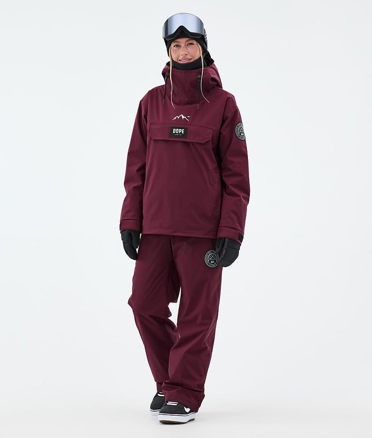 Dope Blizzard W Snowboardjakke Dame Burgundy, Bilde 2 av 8