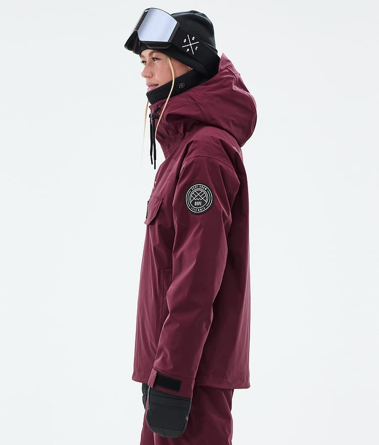 Dope Blizzard W Snowboardjakke Dame Burgundy, Bilde 5 av 8