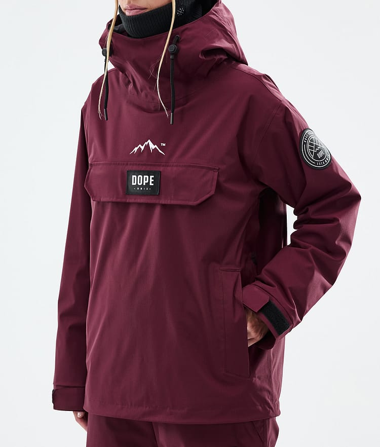 Dope Blizzard W Snowboardjakke Dame Burgundy, Bilde 7 av 8