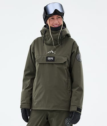 Dope Blizzard W Snowboardjakke Dame Olive Green