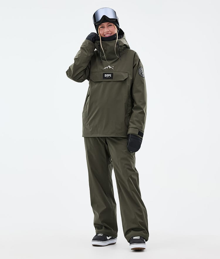 Dope Blizzard W Snowboardjakke Dame Olive Green, Bilde 2 av 8