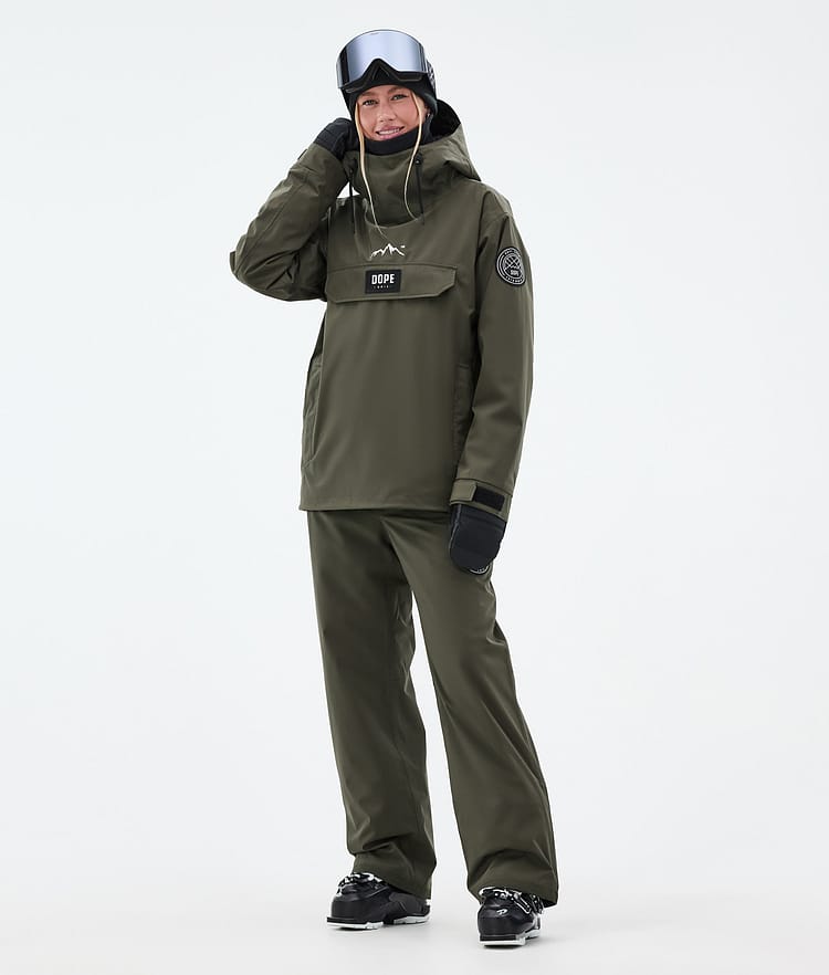 Dope Blizzard W Skijakke Dame Olive Green, Bilde 2 av 8