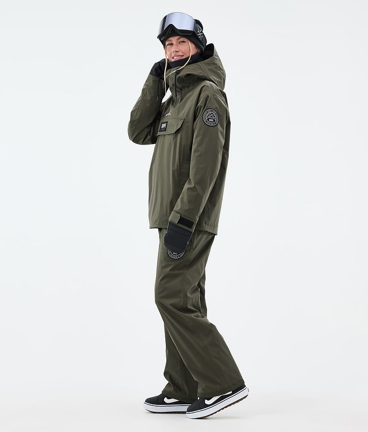 Dope Blizzard W Snowboardjakke Dame Olive Green, Bilde 3 av 8