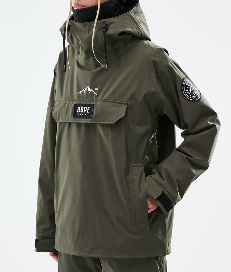 Dope Blizzard W Skijakke Dame Olive Green, Bilde 7 av 8