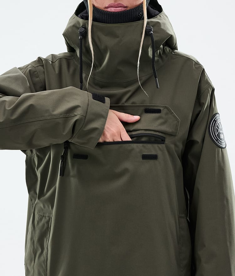 Dope Blizzard W Skijakke Dame Olive Green, Bilde 8 av 8