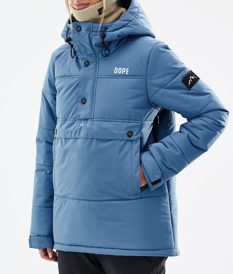 Dope Puffer W Snowboardjakke Dame Blue Steel