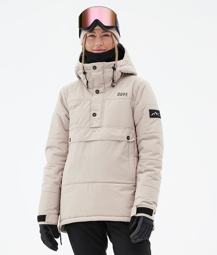 Dope Puffer W Snowboardjakke Dame Sand, Bilde 1 av 8