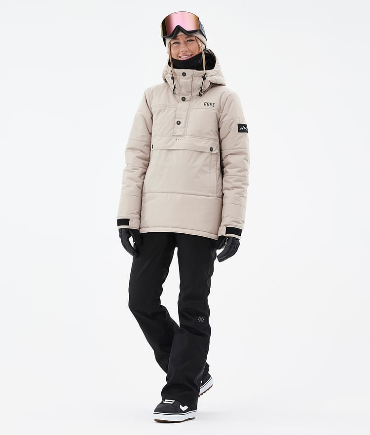 Dope Puffer W Snowboardjakke Dame Sand, Bilde 3 av 8