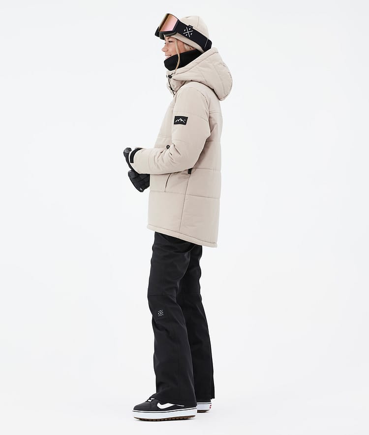 Dope Puffer W Snowboardjakke Dame Sand, Bilde 4 av 8