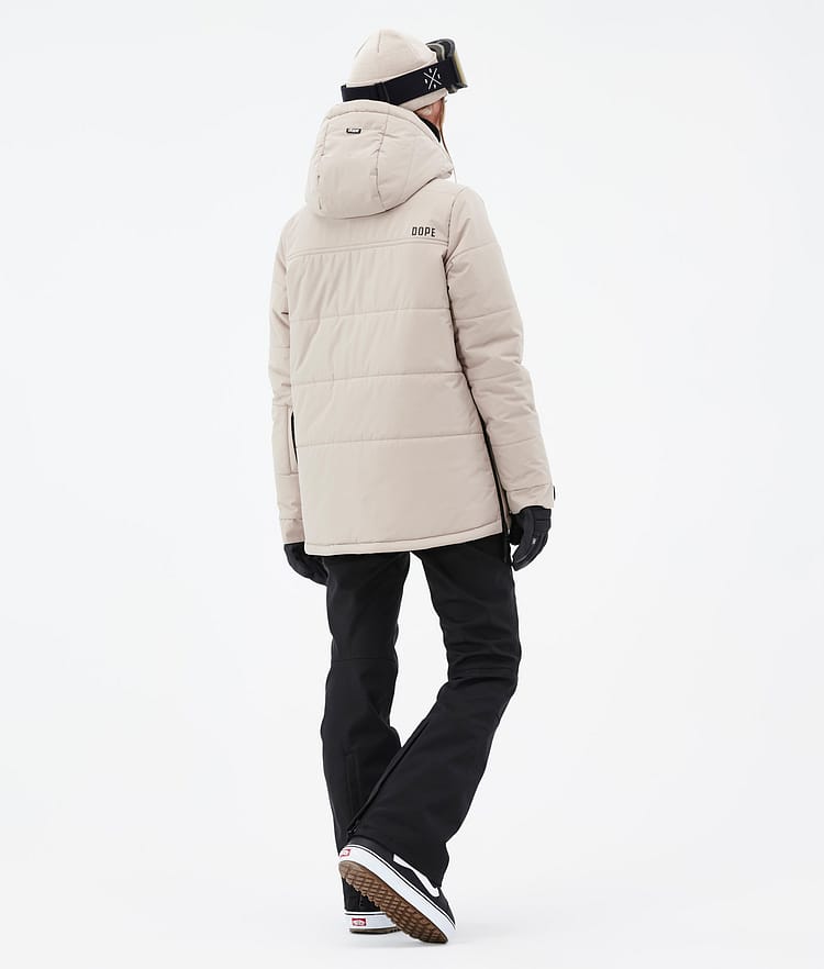 Dope Puffer W 23 Snowboardjakke Dame Sand, Bilde 4 av 8