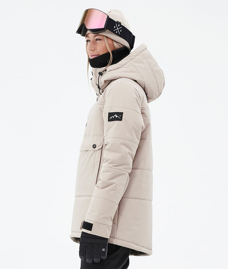 Dope Puffer W Skijakke Dame Sand