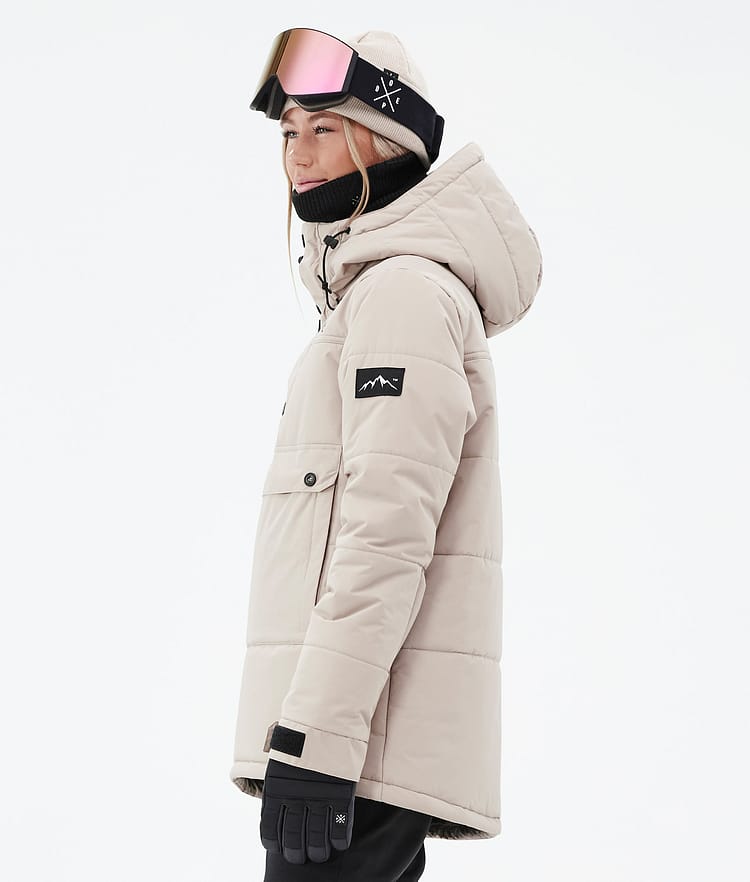 Dope Puffer W 23 Snowboardjakke Dame Sand, Bilde 5 av 8