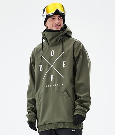 Dope Yeti Snowboardjakke Herre 2X-Up Olive Green