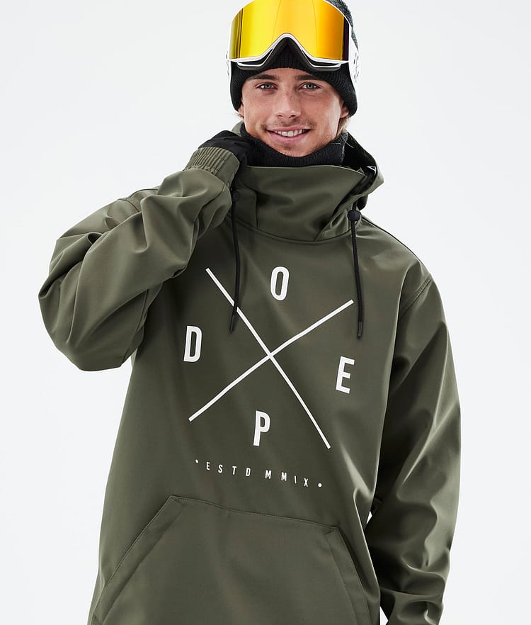 Dope Yeti Snowboardjakke Herre 2X-Up Olive Green