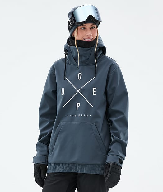 Dope Yeti W Snowboardjakke Dame 2X-Up Metal Blue