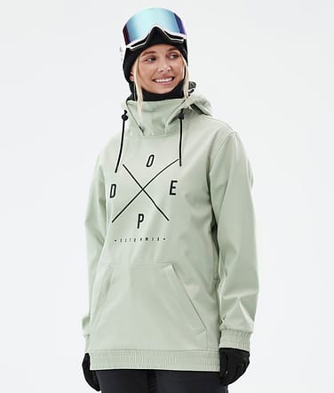 Dope Yeti W Snowboardjakke Dame 2X-Up Soft Green Renewed