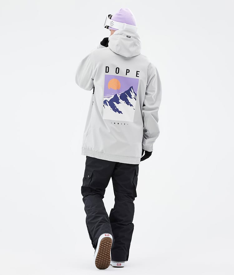 Dope Yeti 2022 Snowboardjakke Herre Peak Light Grey, Bilde 4 av 8