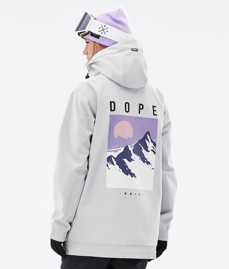 Dope Yeti W 2022 Snowboardjakke Dame Peak Light Grey, Bilde 1 av 8