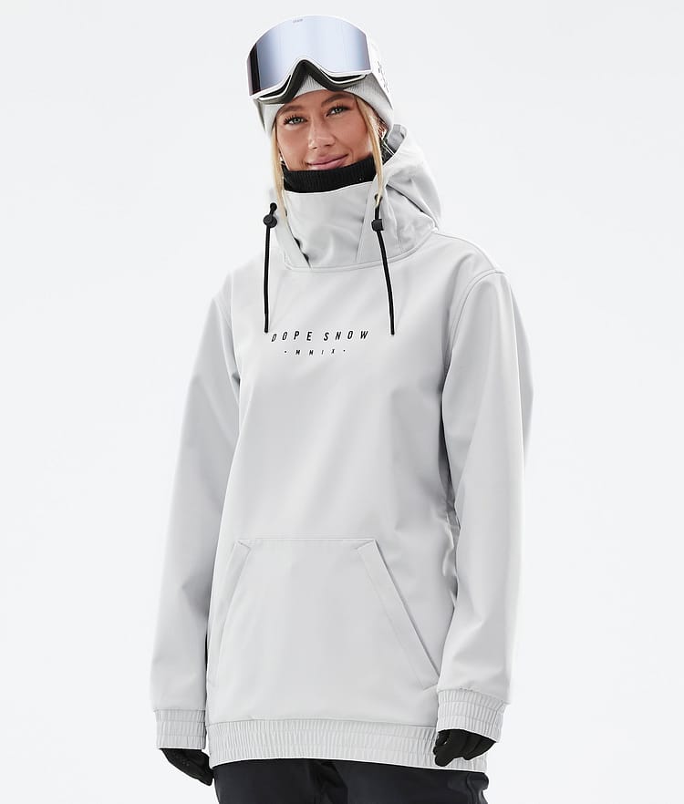 Dope Yeti W 22 Snowboardjakke Dame Range Light Grey, Bilde 2 av 8