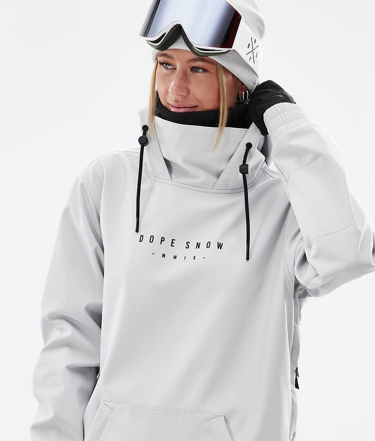 Dope Yeti W 22 Snowboardjakke Dame Range Light Grey, Bilde 3 av 8