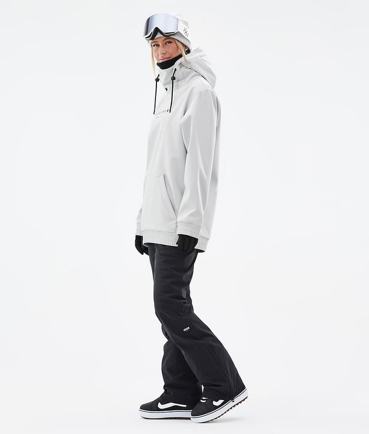 Dope Yeti W 22 Snowboardjakke Dame Range Light Grey, Bilde 5 av 8