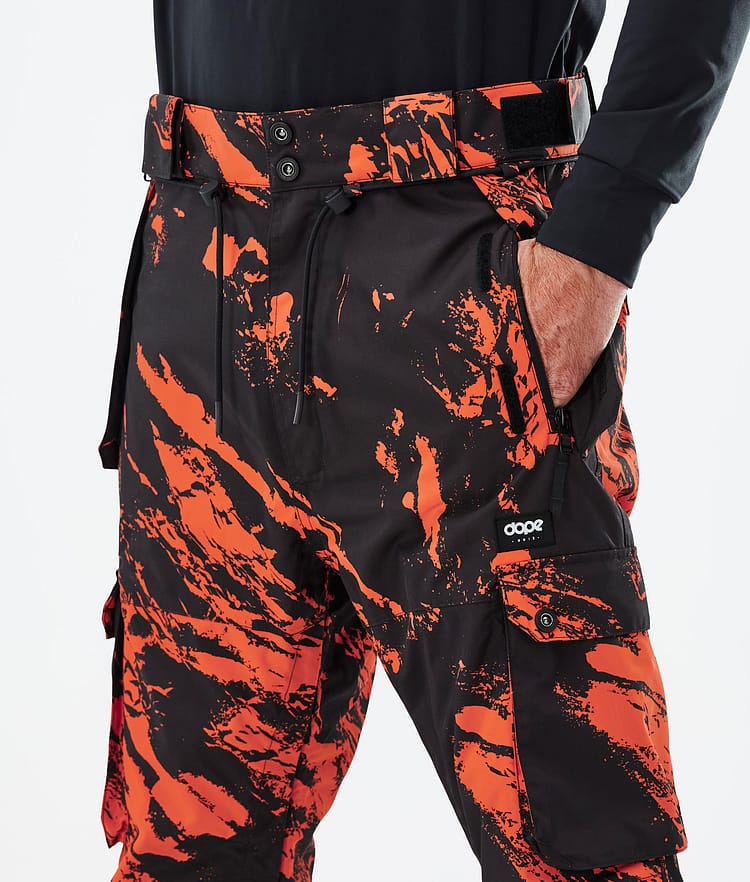 Dope Iconic Snowboardbukse Herre Paint Orange